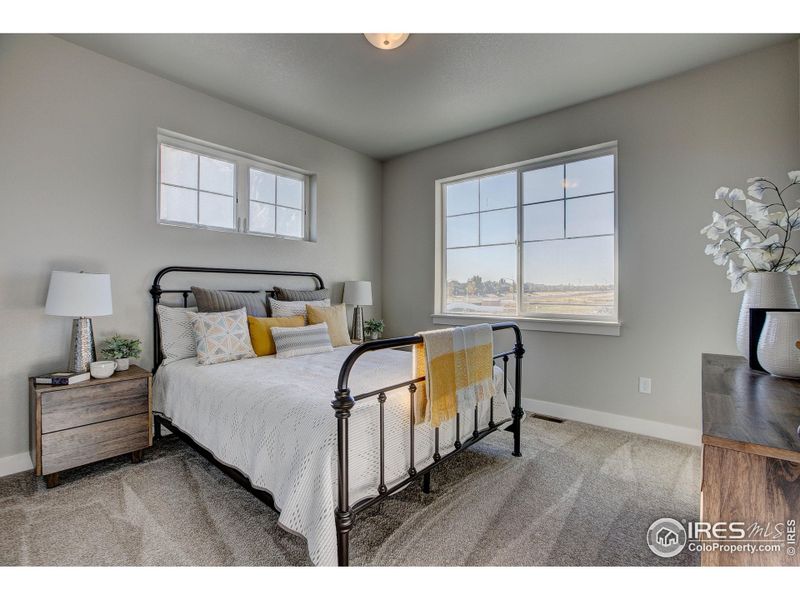 Furnished interior view inside a new home in Highlands at Fox Hill - The Towns, Longmont (Image 19).