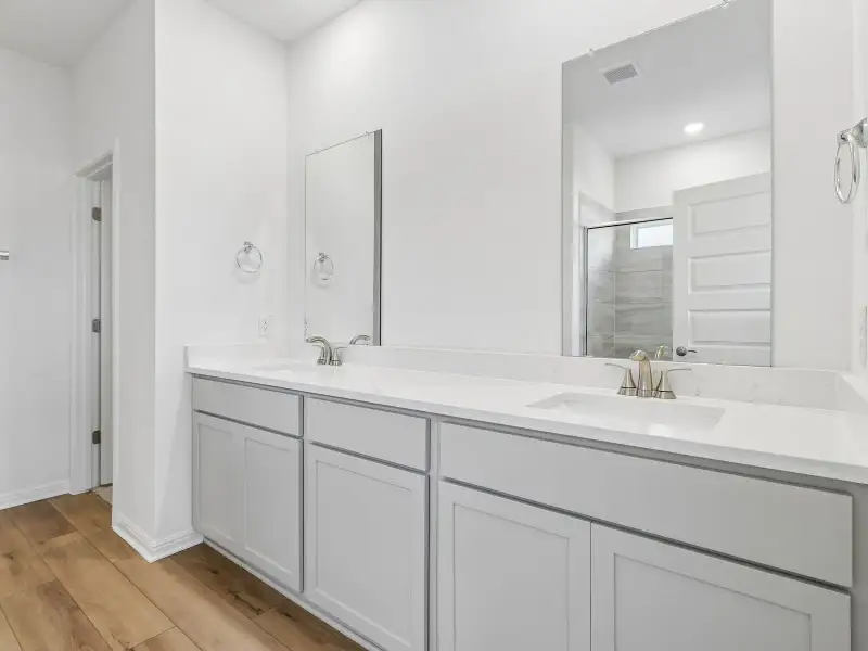 Furnished interior view inside a new home in Colony at Cole Springs - Boulevard Collection, Buda (Image 6).