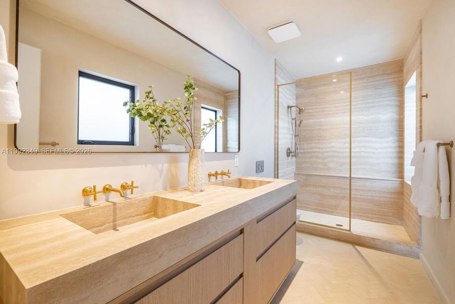 Furnished interior view inside a new home in , Miami Beach (Image 12). Furnished interior view inside a new home in , Miami Beach (Image 12).