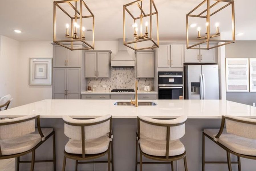 Representative furnished interior of a home built from the Tanner by True Homes in Edgewater - The Links, Lancaster (Image 4).
