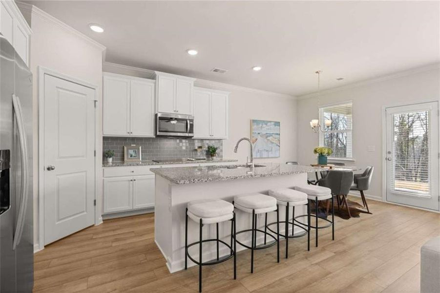 Furnished interior view inside a new home in Kingsmere Estates, Loganville (Image 12).