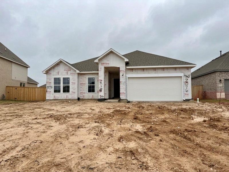 In-progress construction of a new home in Sunterra Lakes, Brookshire, TX (Image 3). In-progress construction of a new home in Sunterra Lakes, Brookshire, TX (Image 3).
