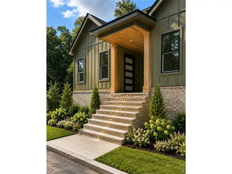 Exterior details and patio area of a home in , Atlanta (Image 4).