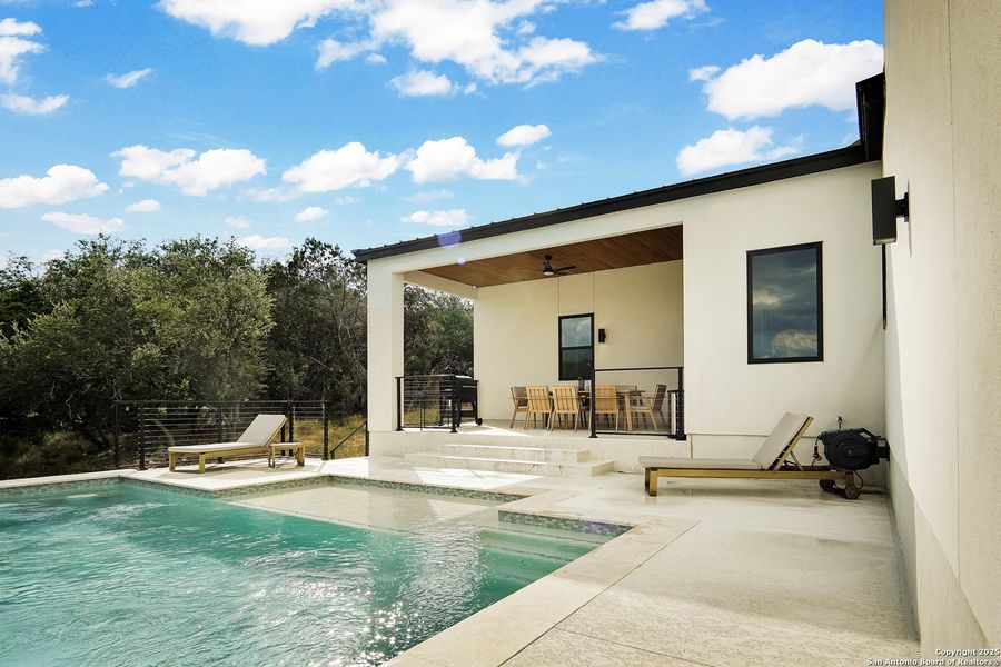 Front exterior of a new home in , San Antonio, TX, highlighting curb appeal (Image 18). Front exterior of a new home in , San Antonio, TX, highlighting curb appeal (Image 18).