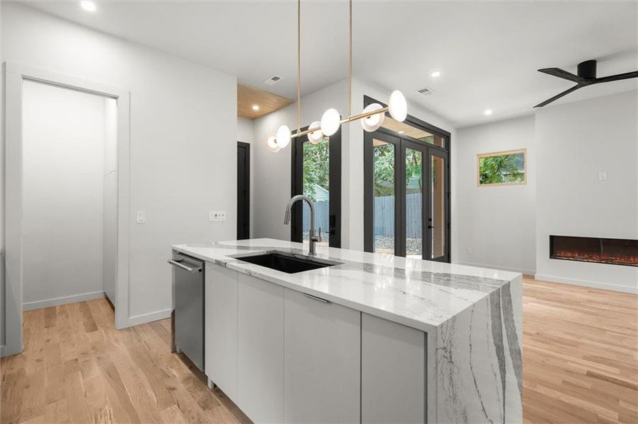 Furnished interior view inside a new home in , Atlanta (Image 14).