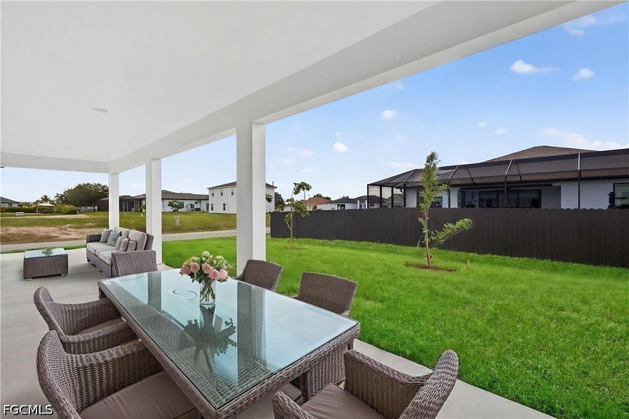 Exterior details and patio area of a home in Cape Coral, Cape Coral (Image 3). Exterior details and patio area of a home in Cape Coral, Cape Coral (Image 3).