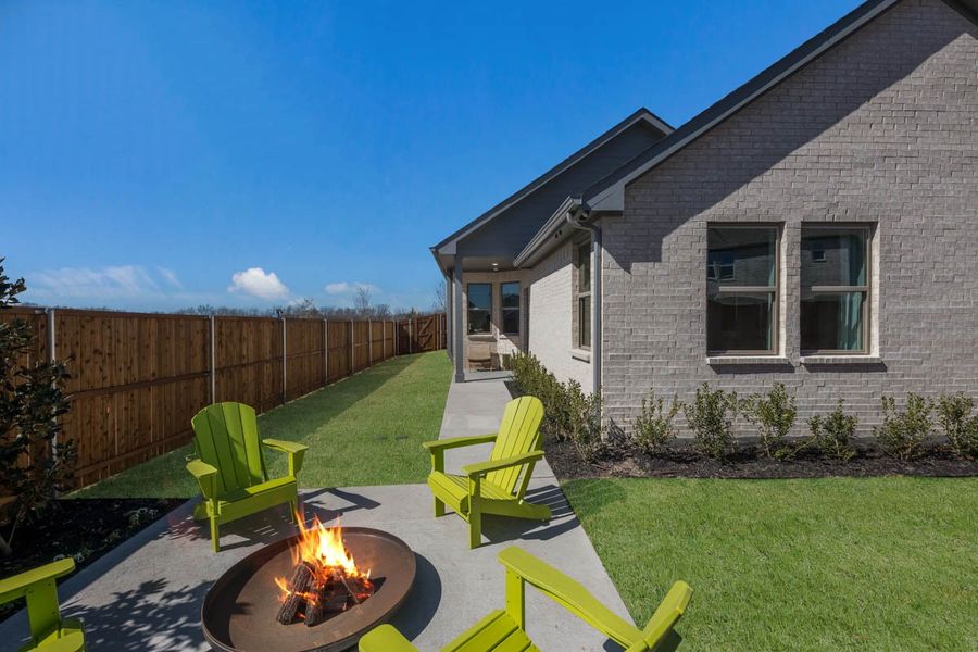 Exterior details and patio area of a home in Heartland, Heartland (Image 22).