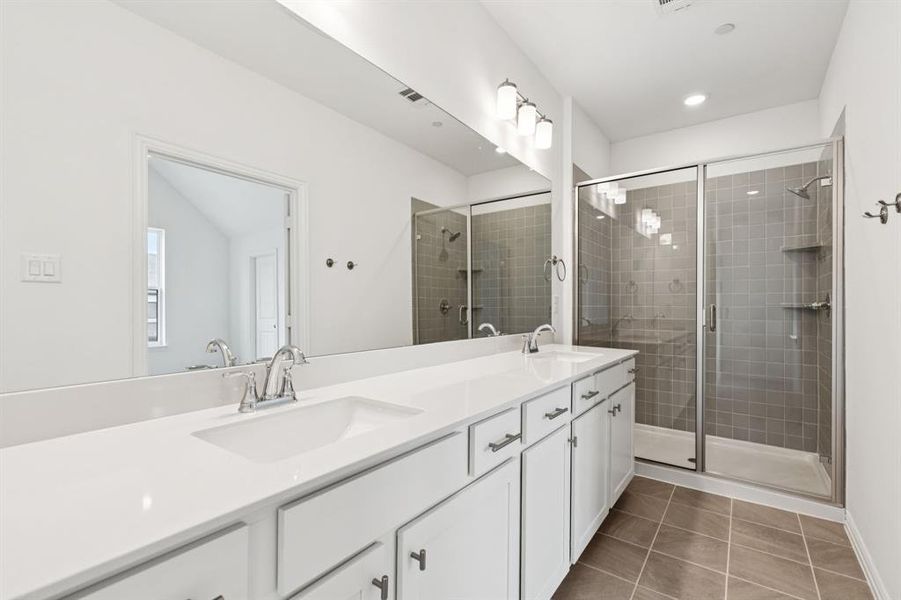 Your new owner's bath features a double vanity with spacious walk in shower offering plenty of space for two! Your new owner's bath features a double vanity with spacious walk in shower offering plenty of space for two!