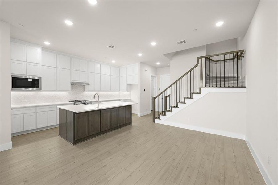Furnished interior view inside a new home in The Abbey at Mercer Crossing, Farmers Branch (Image 13).