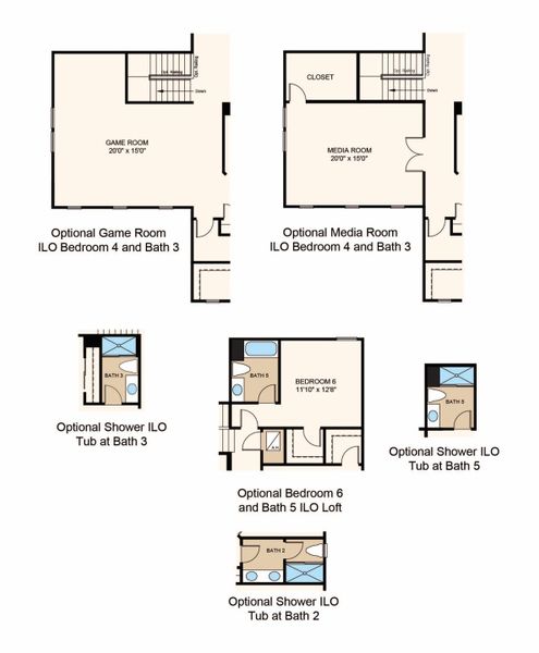 2D floor plan layout of this home in Center Lake Ranch Community Group Page, St. Cloud, FL (Image 25). 2D floor plan layout of this home in Center Lake Ranch Community Group Page, St. Cloud, FL (Image 25).