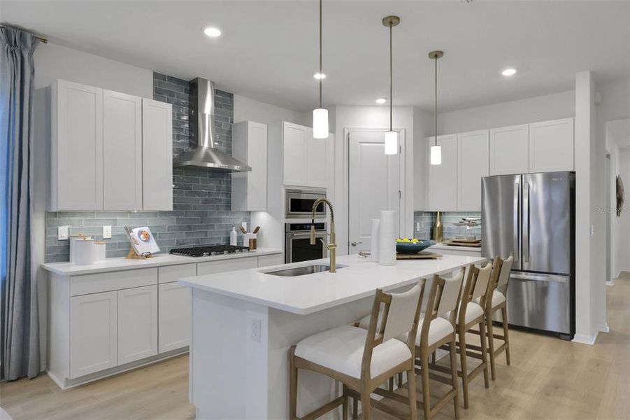 Furnished interior view inside a new home in Creekside Run at Babcock Ranch, Punta Gorda (Image 9).