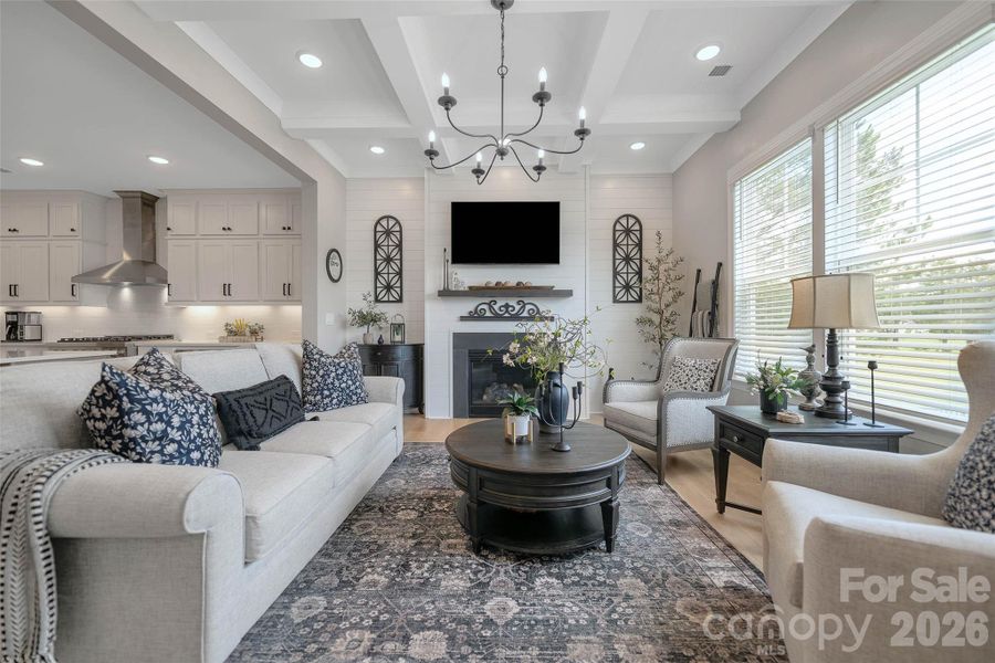 Furnished interior view inside a new home in , Clover (Image 10).