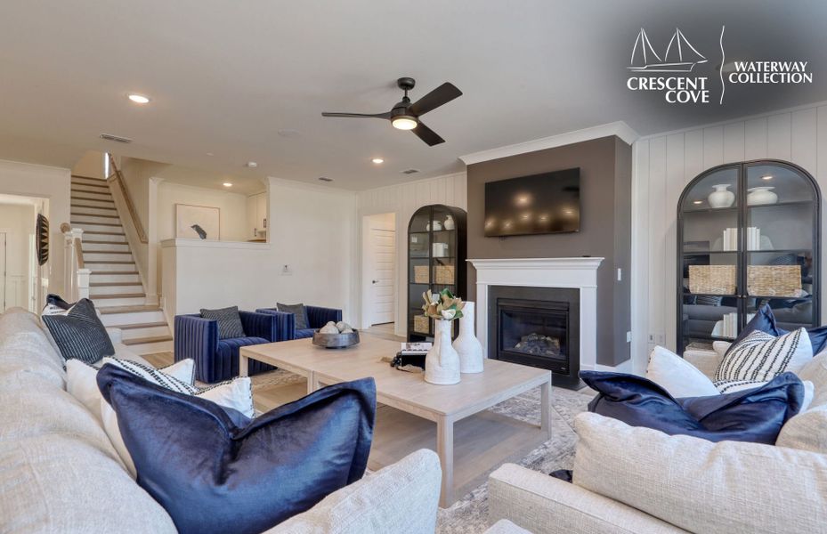 Representative furnished interior of a home built from the Vanderbilt - Waterway Collection by Pulte Homes in Crescent Cove, Myrtle Beach (Image 16).