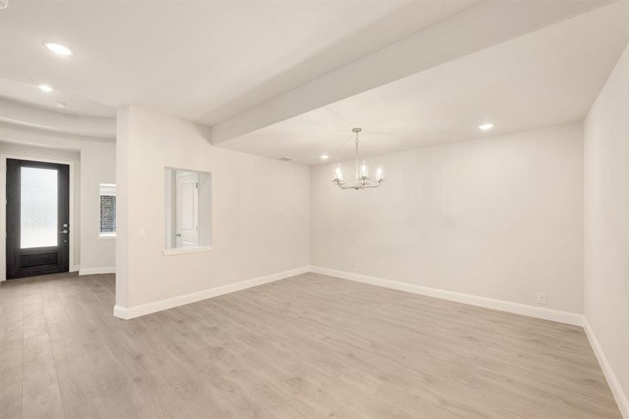 Spacious, unfurnished interior of a new home in Union Park Classic 60, Little Elm (Image 31). Spacious, unfurnished interior of a new home in Union Park Classic 60, Little Elm (Image 31).