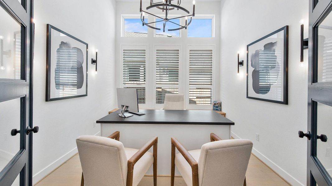 Furnished interior view inside a new home in Legacy, League City (Image 13).