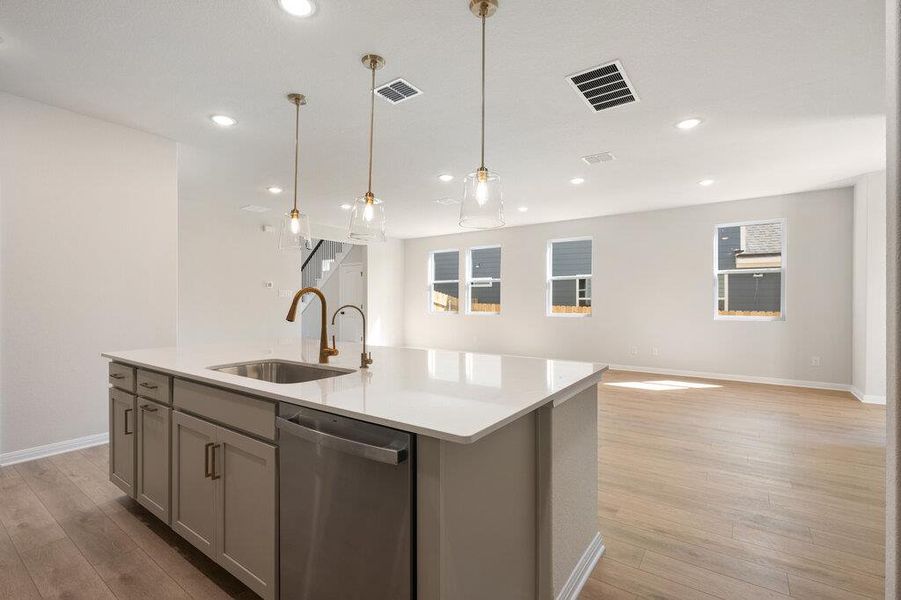 Furnished interior view inside a new home in Lariat, Liberty Hill (Image 16).