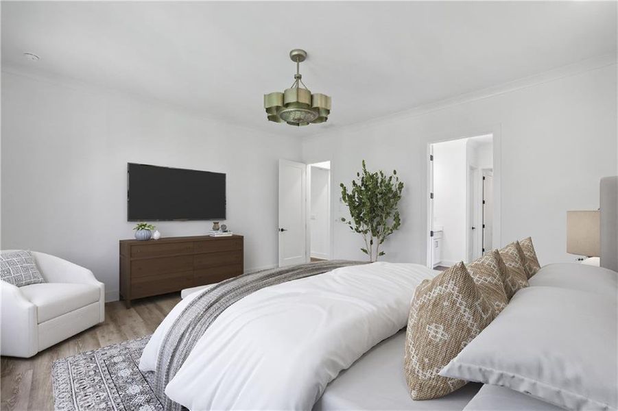 Furnished interior view inside a new home in , Dawsonville (Image 9).