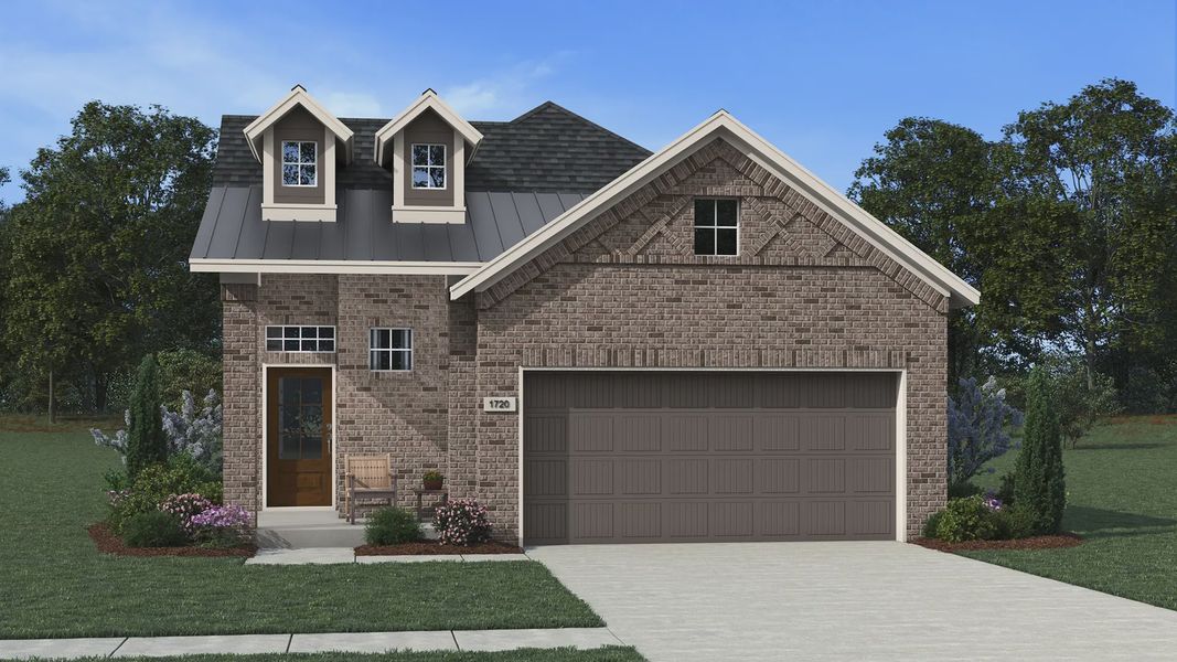 Representative exterior photo of a completed home built from the Adele by Chesmar Homes in The George, Richmond, TX (Image 20). Representative exterior photo of a completed home built from the Adele by Chesmar Homes in The George, Richmond, TX (Image 20).