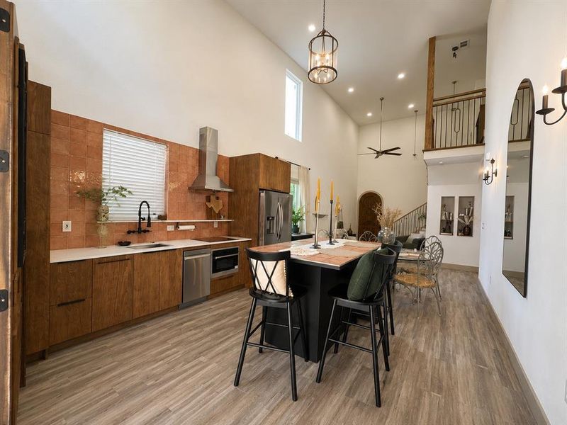 Furnished interior view inside a new home in , Dallas (Image 32).