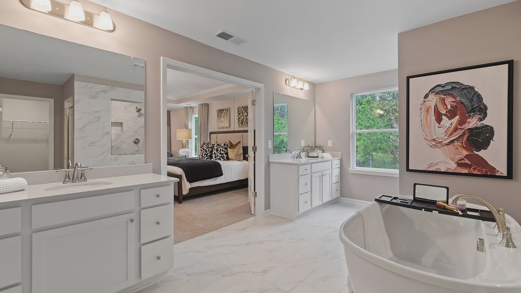 Furnished interior view inside a new home in Copperfield, Locust Grove (Image 32).