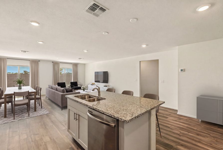Furnished interior view inside a new home in Cross Creek Ranch, Coolidge (Image 6).