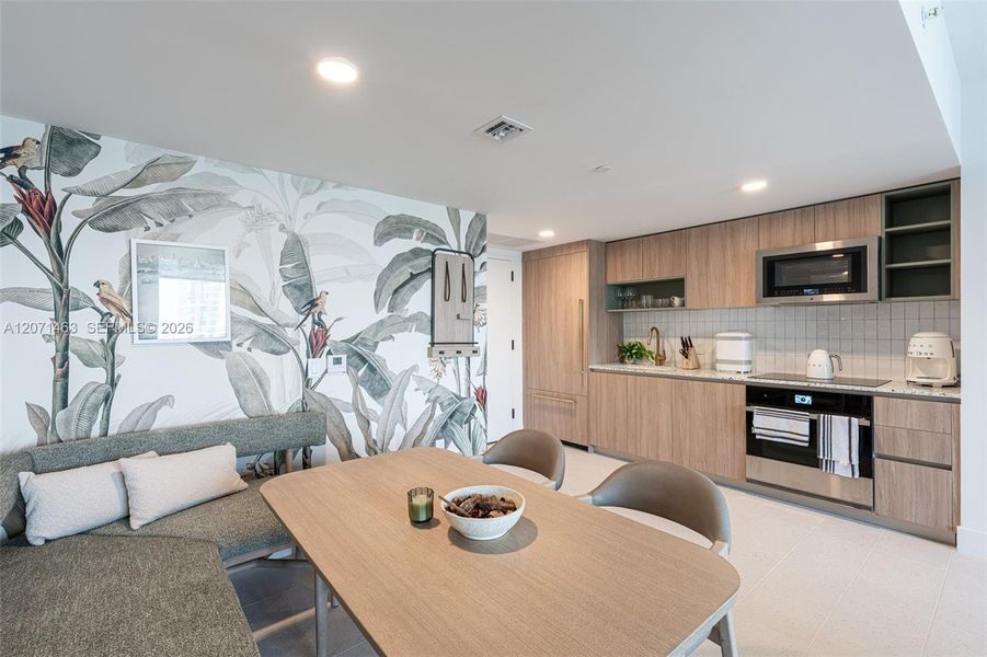 Furnished interior view inside a new home in , Miami (Image 25).