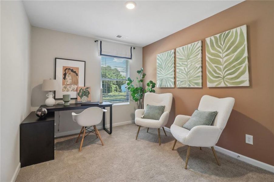 Furnished interior view inside a new home in , Atlanta (Image 29).