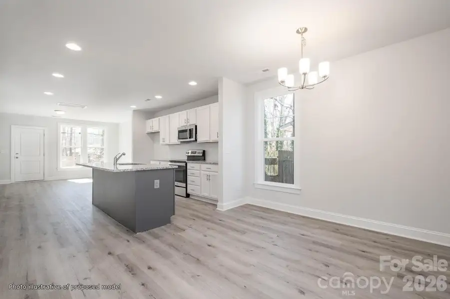 Furnished interior view inside a new home in , Charlotte (Image 5).