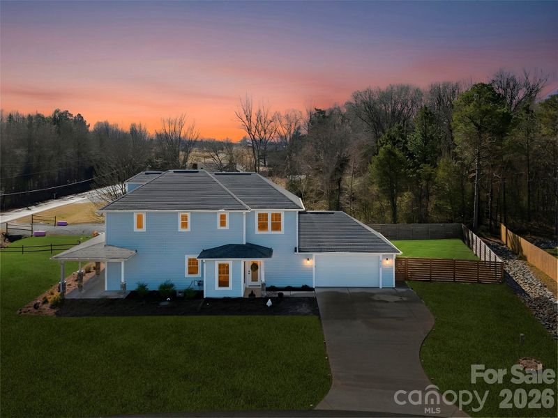 Exterior details and patio area of a home in , Albemarle (Image 3). Exterior details and patio area of a home in , Albemarle (Image 3).