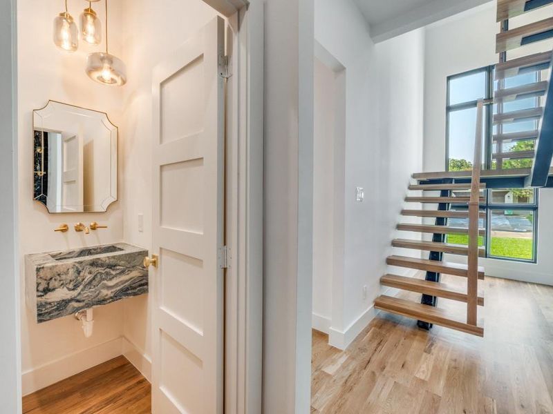 Furnished interior view inside a new home in , Dallas (Image 32).