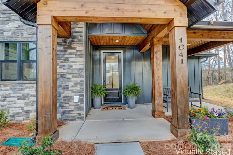 Exterior details and patio area of a home in , Bessemer City (Image 26).