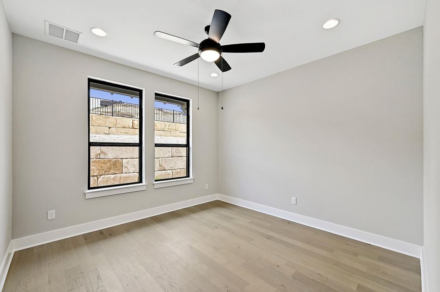 Secondary bedroom/exercise room.