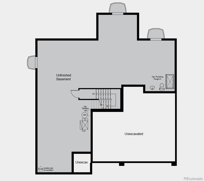 Additional highlights include: unfinished basement, 8 ft x 12 ft center meet sliding glass door to covered outdoor living.