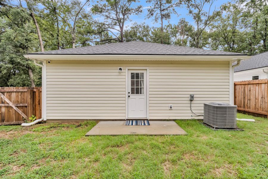 Exterior details and patio area of a home in , North Charleston (Image 28). Exterior details and patio area of a home in , North Charleston (Image 28).