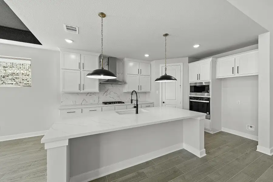 Furnished interior view inside a new home in Bridgeland, Cypress (Image 4). Furnished interior view inside a new home in Bridgeland, Cypress (Image 4).