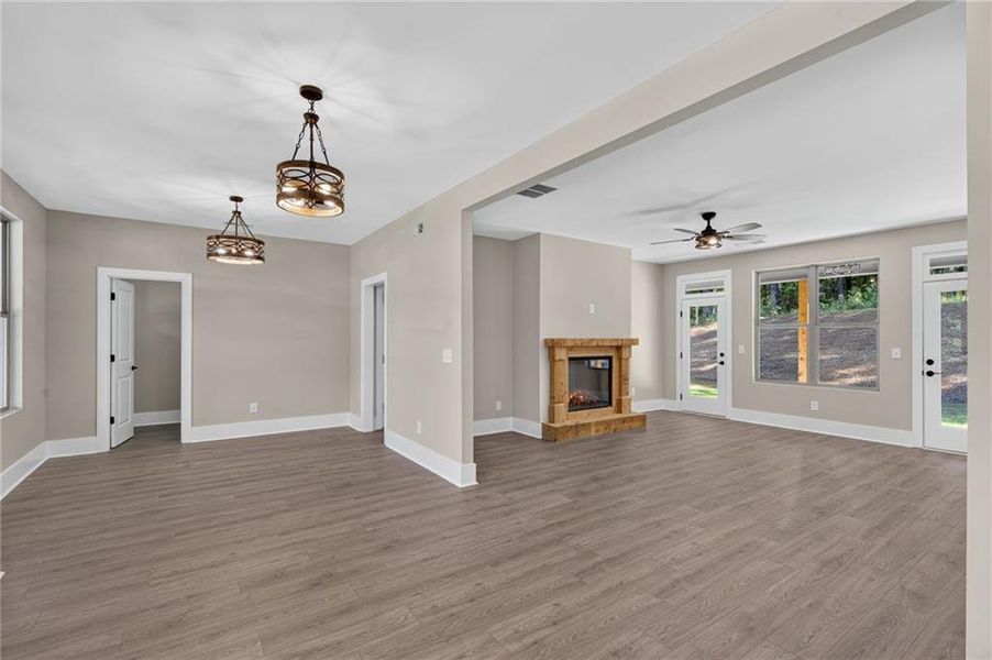 Spacious, unfurnished interior of a new home in , Dawsonville (Image 34).
