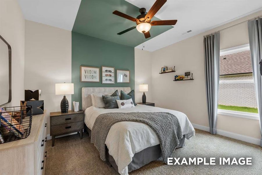 Furnished interior view inside a new home in Mercer Meadows, Royse City (Image 24).