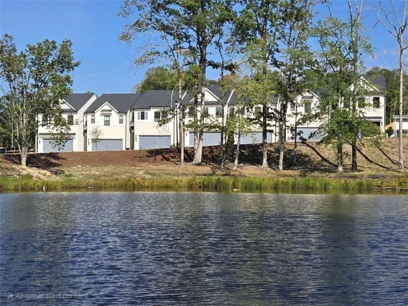 Front exterior of a new home in , Lawrenceville, GA, highlighting curb appeal (Image 26).