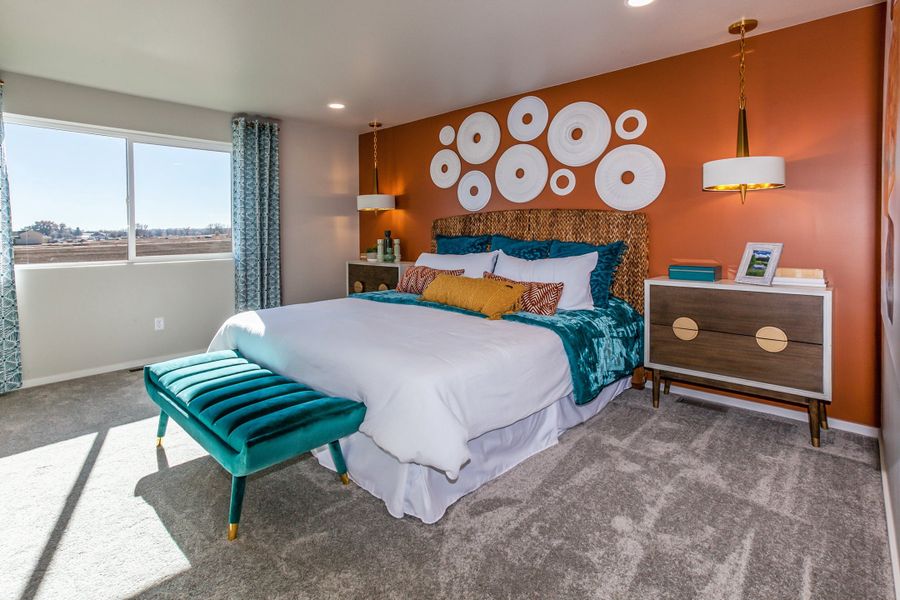 Representative furnished interior of a home built from the Rowling by Hartford Homes in Trailside, Timnath (Image 10).