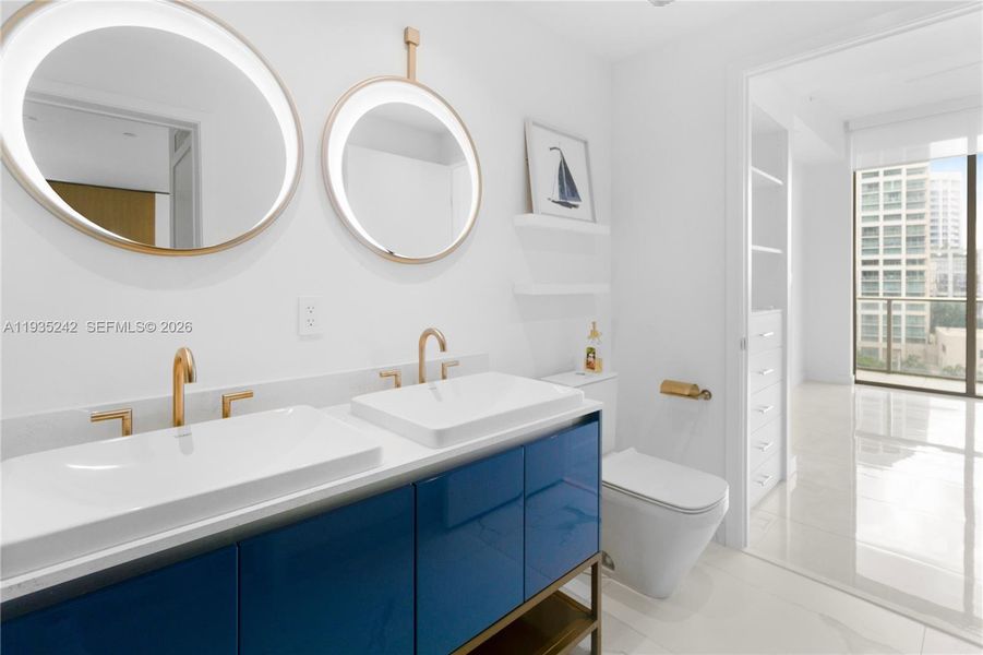 Furnished interior view inside a new home in , Miami (Image 14).