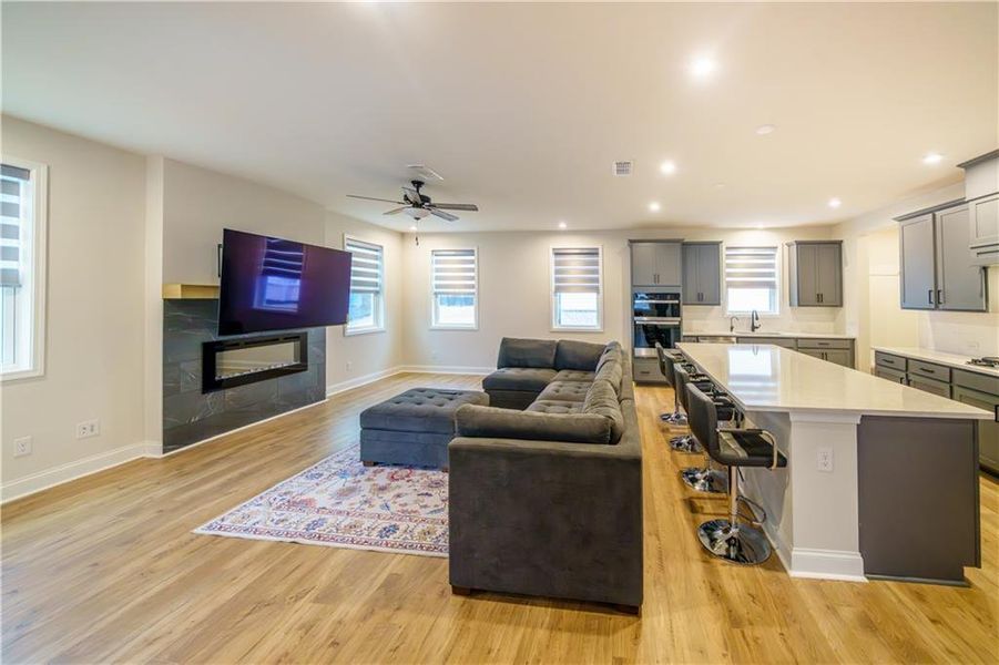 Furnished interior view inside a new home in , Powder Springs (Image 15). Furnished interior view inside a new home in , Powder Springs (Image 15).