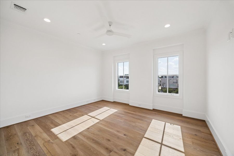 Spacious, unfurnished interior of a new home in , Southside Place (Image 21). Spacious, unfurnished interior of a new home in , Southside Place (Image 21).
