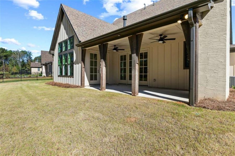 Exterior details and patio area of a home in , Peachtree City (Image 18).