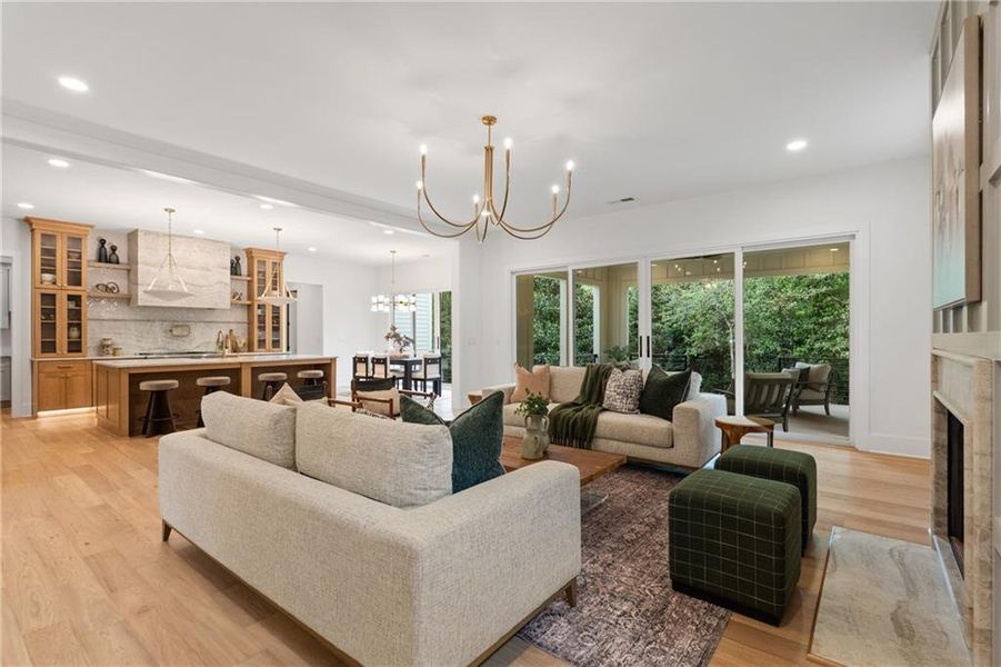 Furnished interior view inside a new home in , Roswell (Image 17).