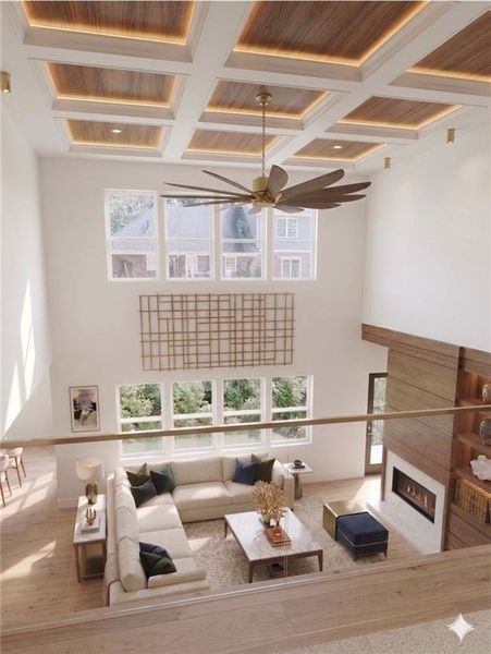 Furnished interior view inside a new home in , Buford (Image 17).
