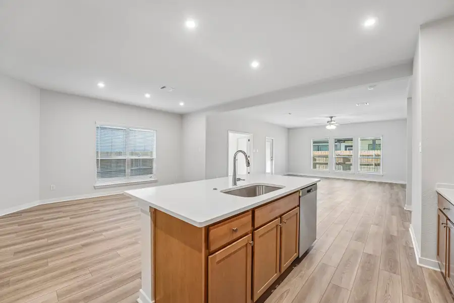 Furnished interior view inside a new home in Hills of Westwood, Temple (Image 6).