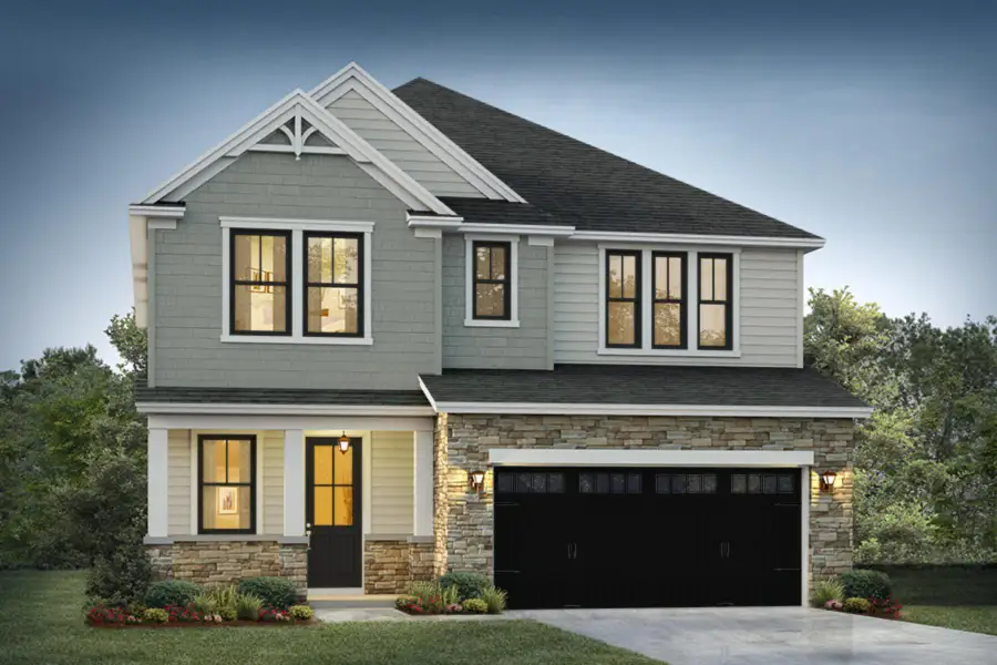 Front exterior of a new home in Creek Pointe, Moncks Corner, SC, highlighting curb appeal (Image 1).