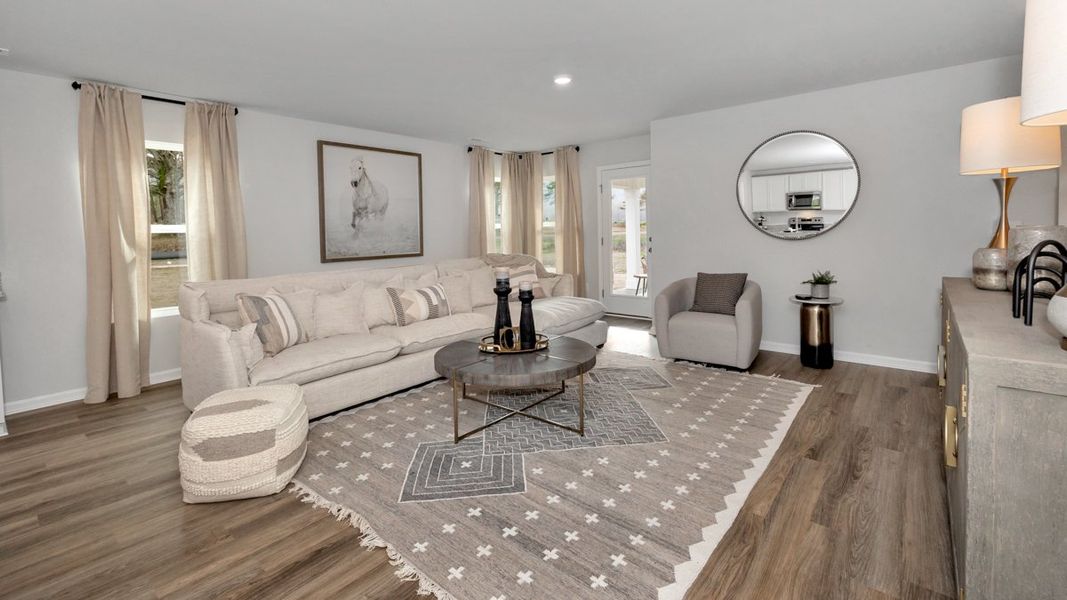 Representative furnished interior of a home built from the Lakeside by D.R. Horton in Bailey Park, Fayetteville (Image 17).