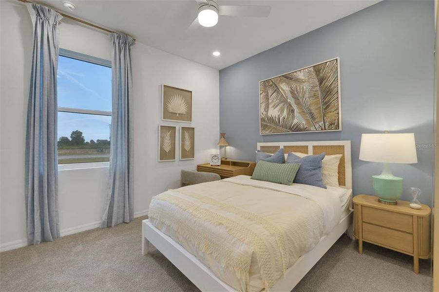 Furnished interior view inside a new home in Creekside Run at Babcock Ranch, Punta Gorda (Image 12).