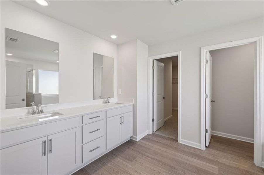 Furnished interior view inside a new home in Parkside at Grayson, Grayson (Image 7).